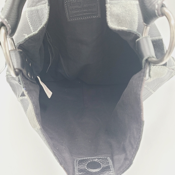 Lucky Brand Patchwork Suede Leather Purse Hobo Bag - Picture 7 of 7